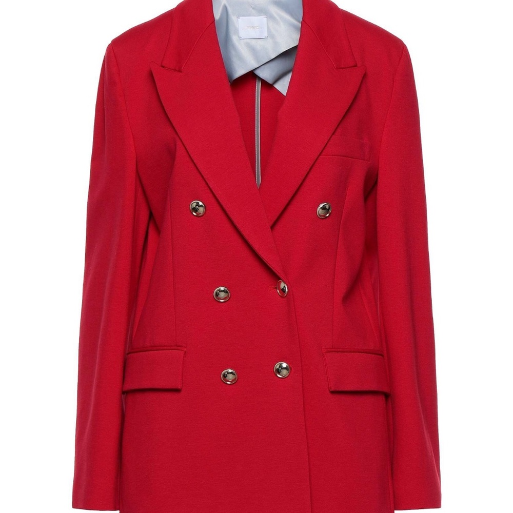 Italian Merci Red Double-Breasted Women's Blazer